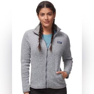 Patagonia better sweater women’s fleece jacket size XS in birch white
